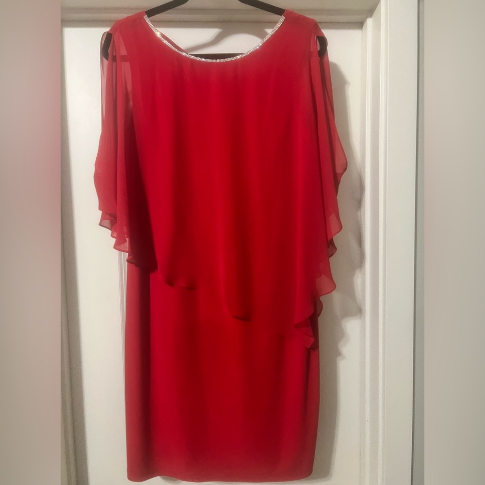 MSK dress red